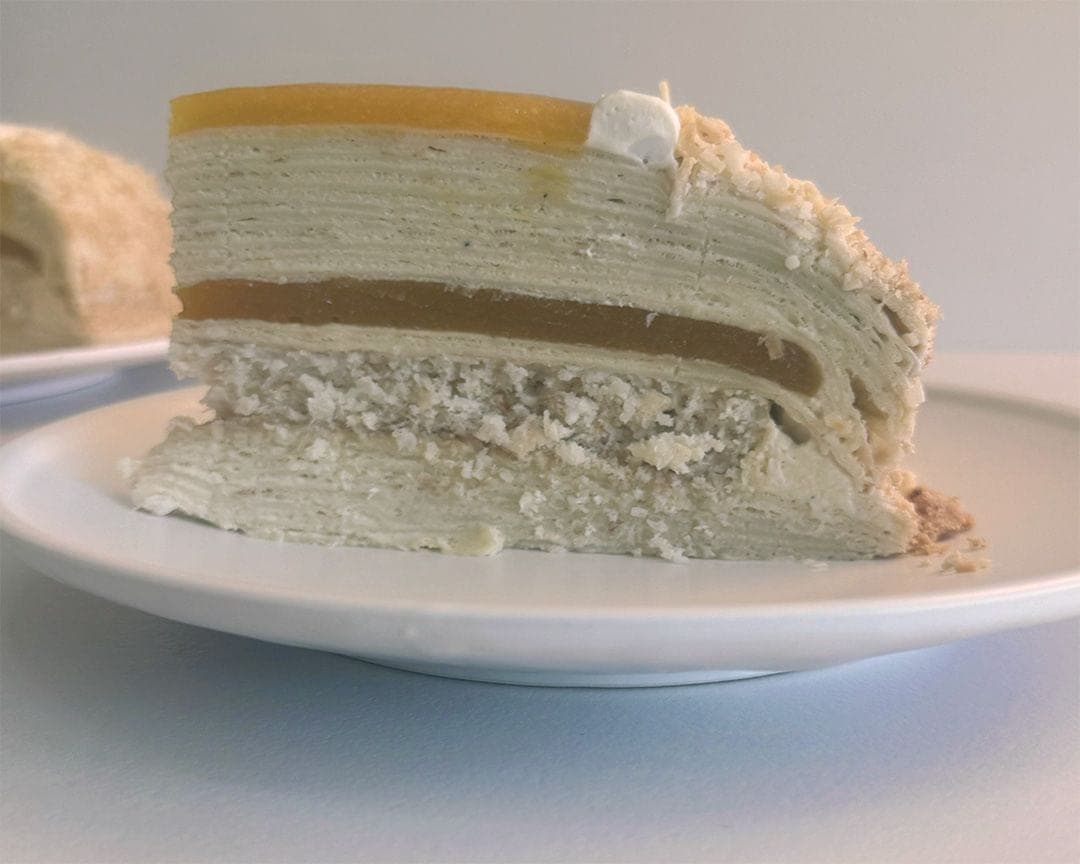 Coconut & Passion Fruit Mille Crêpe